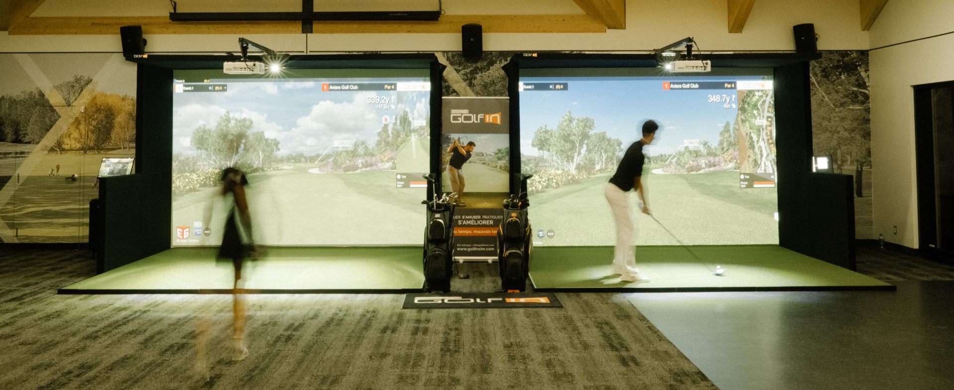 simulateur golf commercial